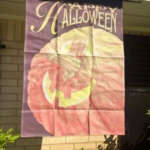 Happy Halloween Outside Flag